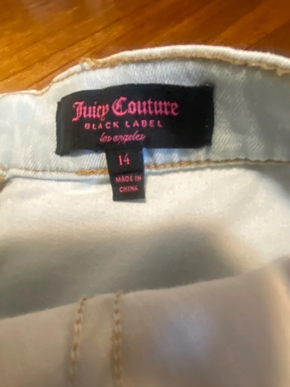 Juicy Couture Denim Patch Mini Skirt